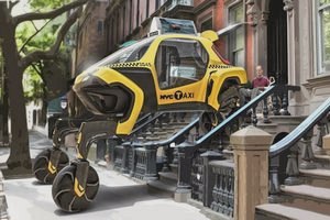 Hyundai - необычный шагающий автомобиль (Необычный автомобиль, автомобиль может, может только, шагающий автомобиль) Hyundai - необычный шагающий автомобиль